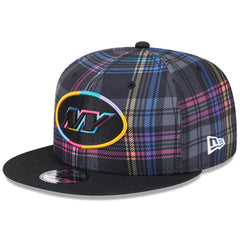 New York Jets New Era 2024 NFL Crucial Catch Plaid 9FIFTY Snapback Hat - Black - NFL