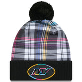 New York Jets New Era 2024 NFL Crucial Catch Cuffed Knit Hat with Pom - Black - NFL