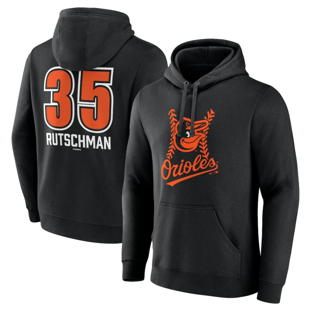 Adley Rutschman Baltimore Orioles Fastball Player Name & Number Pullover Hoodie Online