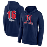 Jarren Duran Boston Red Sox Women's Fastball Player Name & Number Pullover Hoodie Discount