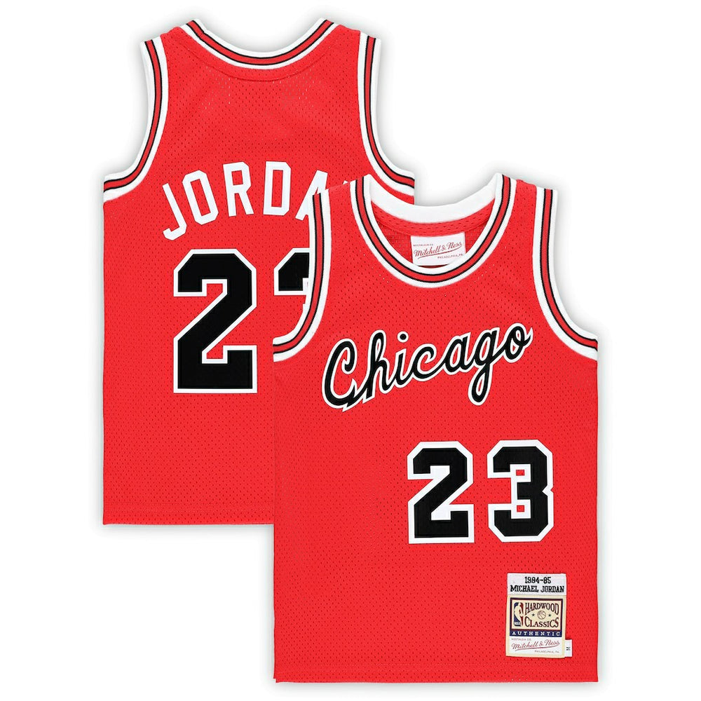 Mitchell & Ness Michael Jordan Chicago Bulls Preschool Hardwood Classics 1984/85 Authentic Swingman Jersey Red
