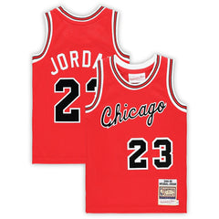 Mitchell & Ness Michael Jordan Chicago Bulls Preschool Hardwood Classics 1984/85 Authentic Swingman Jersey Red