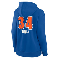 Kodai Senga New York Mets Women's Fastball Player Name & Number Pullover Hoodie Near Me