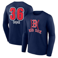 Triston Casas Boston Red Sox Fastball Player Name & Number Long Sleeve T-Shirt for sale