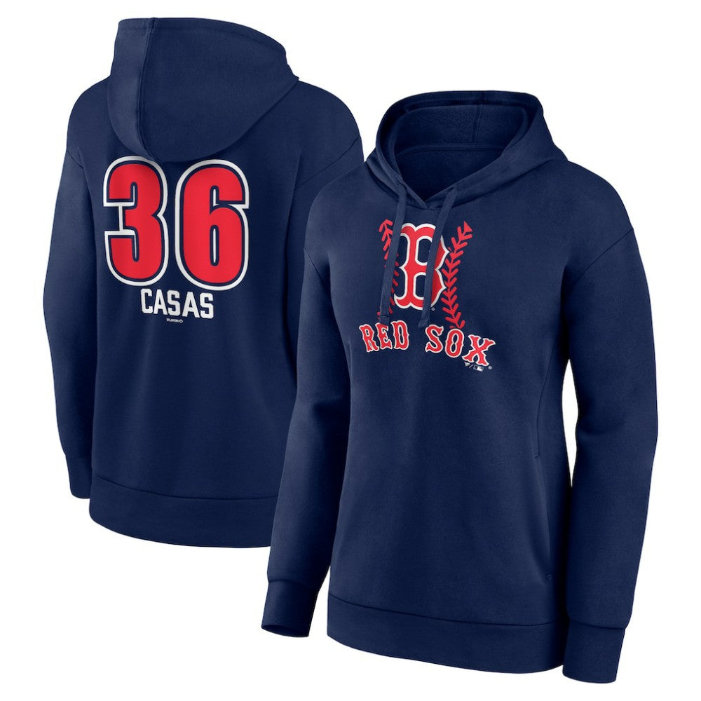 Triston Casas Boston Red Sox Women's Fastball Player Name & Number Pullover Hoodie Outlet