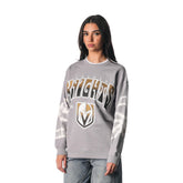Vegas Golden Knights The Wild Collective Unisex Tie-Dye Double Collar Pullover Sweatshirt - Gray | NHL Clearance