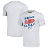 New England Patriots Homage Unisex 2024 Team Draft Tri-Blend T-Shirt - Heather Gray - NFL