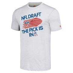 New England Patriots Homage Unisex 2024 Team Draft Tri-Blend T-Shirt - Heather Gray - NFL