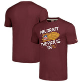 Washington Commanders Homage Unisex 2024 Team Draft Tri-Blend T-Shirt - Heather Burgundy - NFL