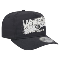 Las Vegas Raiders New Era Throwback Brush Golfer Snapback Hat - Black - NFL