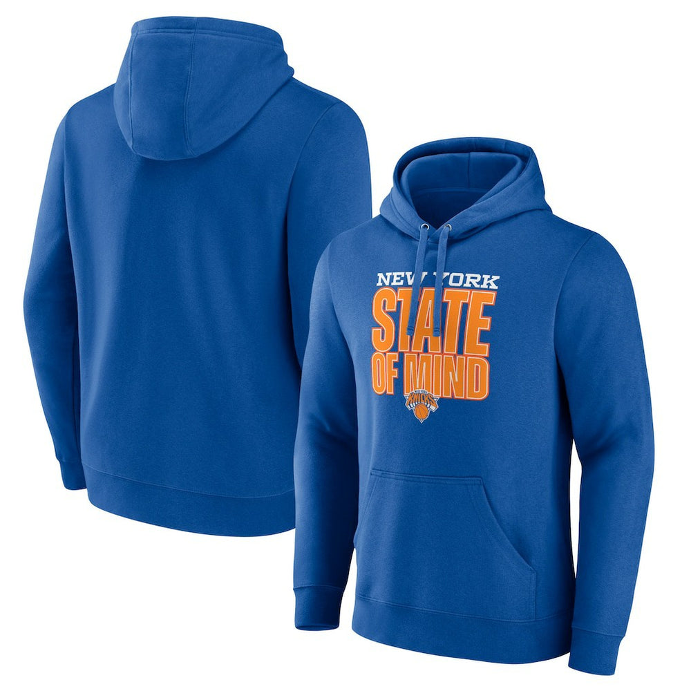 New Era New York Knicks Pick & Roll Coverage Pullover Hoodie Blue
