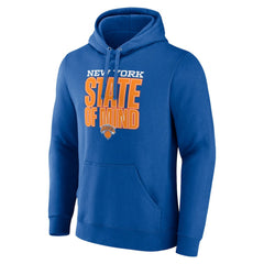 New Era New York Knicks Pick & Roll Coverage Pullover Hoodie Blue