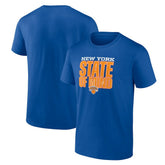 New Era New York Knicks Pick & Roll Coverage T-Shirt Blue