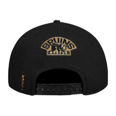 Boston Bruins Pro Standard Metallic Logo Pinch Front Adjustable Hat - Black | NHL near me
