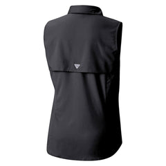 Minnesota Vikings Women's PFG Tamiami Omni-Shade Sleeveless Button-Up Shirt - Black - Columbia