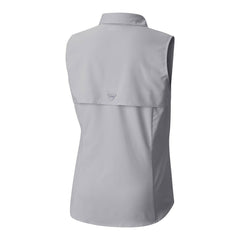 Arizona Cardinals Women's PFG Tamiami Omni-Shade Sleeveless Button-Up Shirt - Gray - Columbia