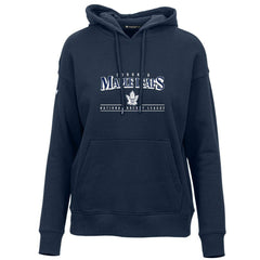 Toronto Maple Leafs Levelwear Women's Retro Adorn Spellout Pullover Hoodie - Navy | NHL discount