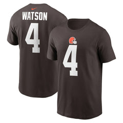 Deshaun Watson Cleveland Browns Player Name & Number T-Shirt - Brown - Nike