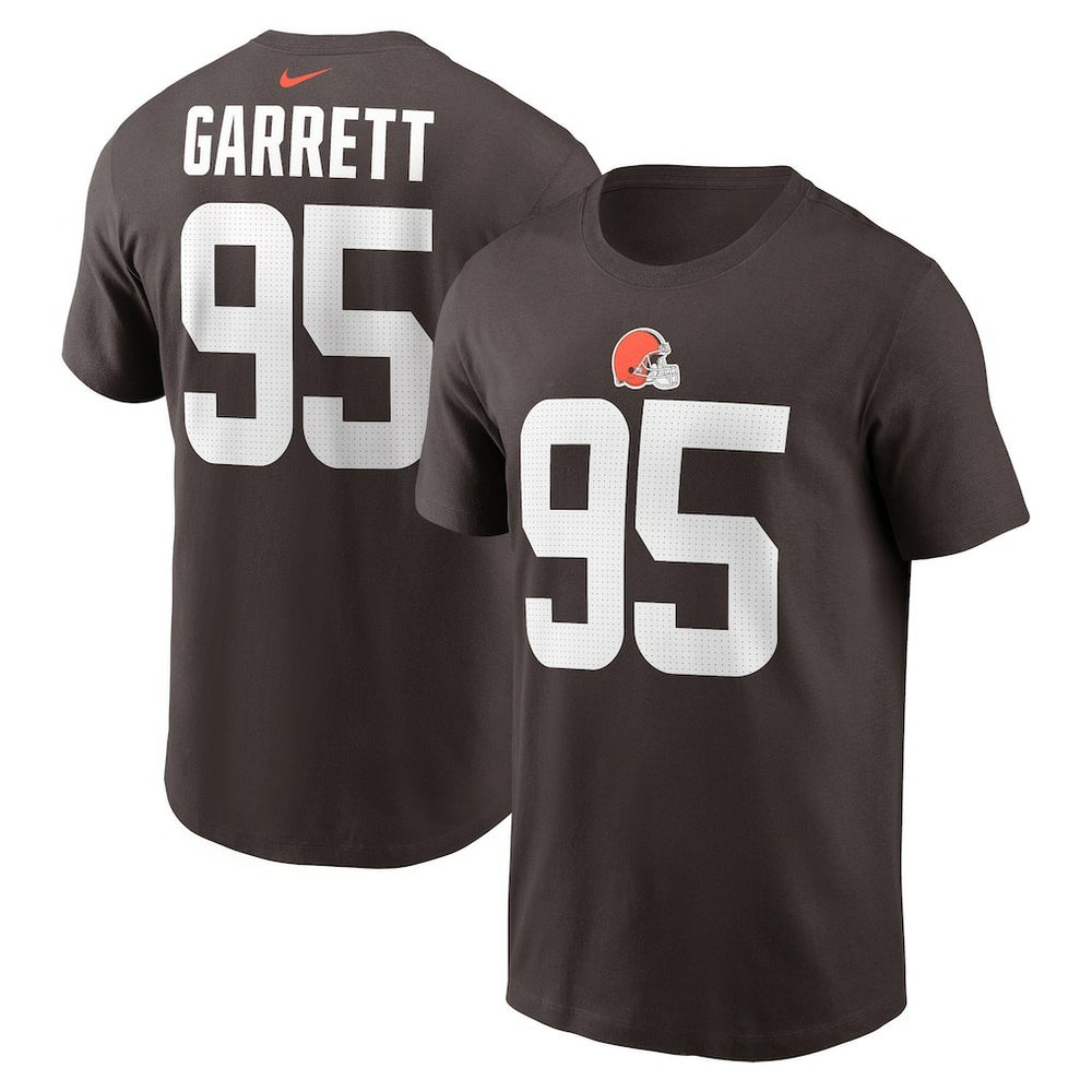 Myles Garrett Cleveland Browns Player Name & Number T-Shirt - Brown - Nike