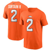 Patrick Surtain II Denver Broncos Name & Number T-Shirt - Orange - Nike