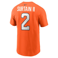 Patrick Surtain II Denver Broncos Name & Number T-Shirt - Orange - Nike