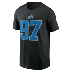 Aidan Hutchinson Detroit Lions Player Name & Number T-Shirt - Black - Nike