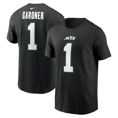 Ahmad Sauce Gardner New York Jets Name & Number T-Shirt - Black - Nike