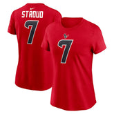 C.J. Stroud Houston Texans Women's Player Name & Number T-Shirt - Red - Nike