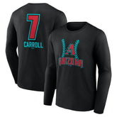 Corbin Carroll Arizona Diamondbacks Name & Number Fastball Long Sleeve T-Shirt for sale