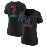 Corbin Carroll Arizona Diamondbacks Women's Name & Number Fastball V-Neck T-Shirt Outlet