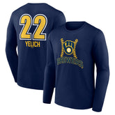 Christian Yelich Milwaukee Brewers Name & Number Fastball Long Sleeve T-Shirt Outlet
