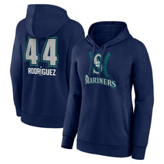 Julio Rodríguez Seattle Mariners Women's Name & Number Fastball Pullover Hoodie Outlet