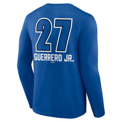 Vladimir Guerrero Jr. Toronto Blue Jays Name & Number Fastball Long Sleeve T-Shirt Sale