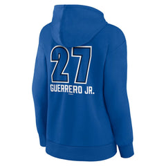 Vladimir Guerrero Jr. Toronto Blue Jays Women's Name & Number Fastball Pullover Hoodie Outlet