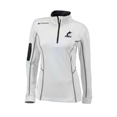 Miami Marlins Columbia Women's Omni-Wick Shotgun Quarter-Zip Pullover Top for sale