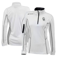 Colorado Rockies Columbia Women's Omni-Wick Shotgun Quarter-Zip Pullover Top for sale