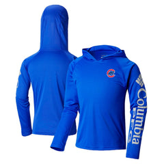 Chicago Cubs Columbia Youth Terminal Tackle Long Sleeve Hoodie T-Shirt for sale