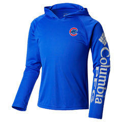 Chicago Cubs Columbia Youth Terminal Tackle Long Sleeve Hoodie T-Shirt for sale