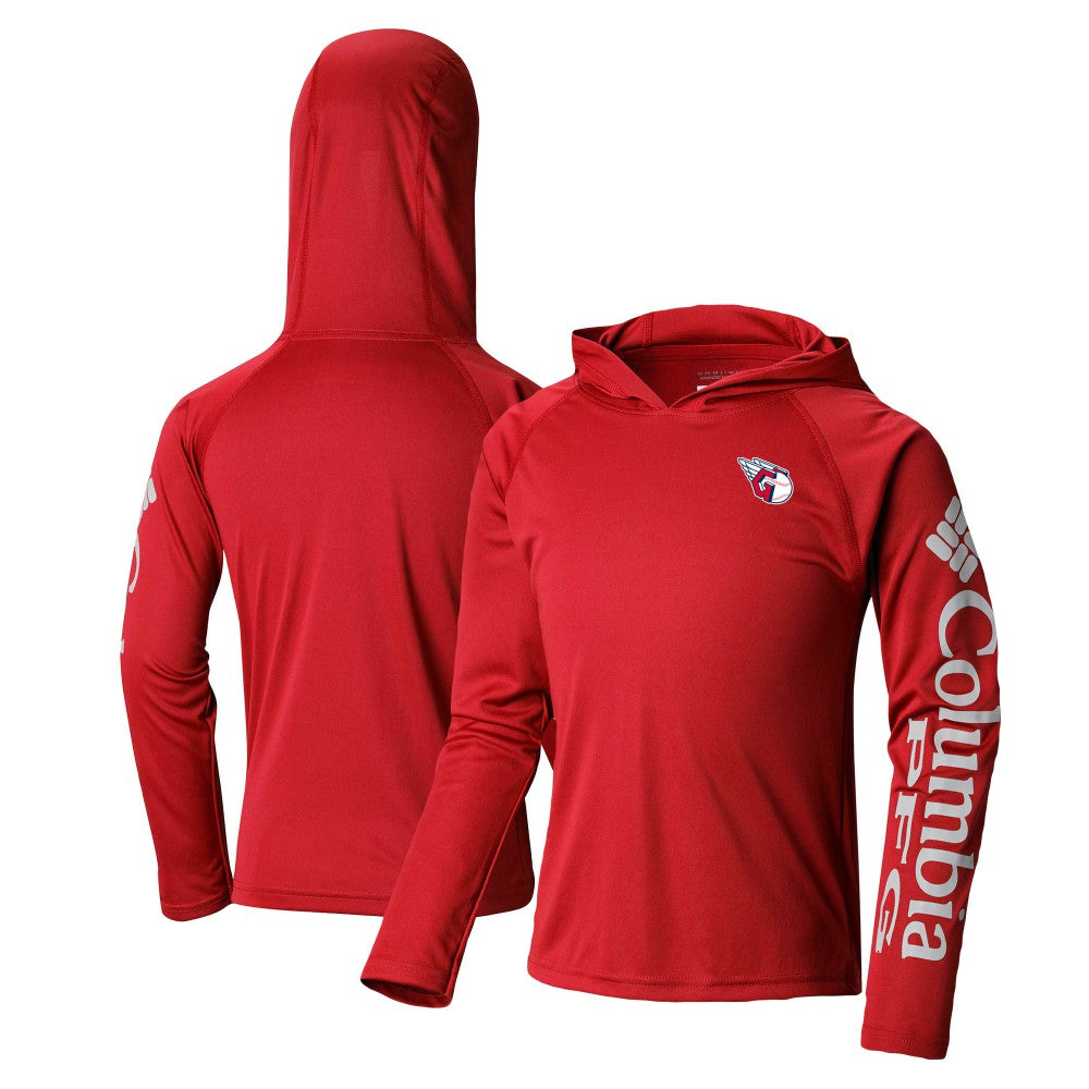 Cleveland Guardians Columbia Youth Terminal Tackle Long Sleeve Hoodie T-Shirt Sale