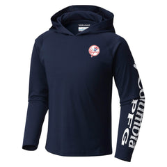 New York Yankees Columbia Youth Terminal Tackle Long Sleeve Hoodie T-Shirt Discount