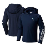 Seattle Mariners Columbia Youth Terminal Tackle Long Sleeve Hoodie T-Shirt Outlet
