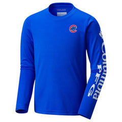 Chicago Cubs Columbia Youth Terminal Tackle Long Sleeve T-Shirt Sale