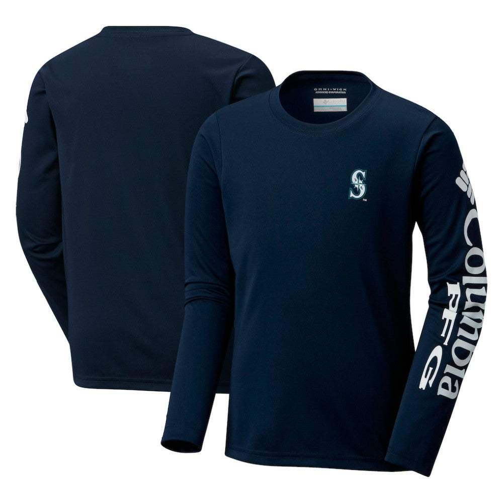Seattle Mariners Columbia Youth Terminal Tackle Long Sleeve T-Shirt Sale