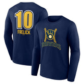 Sal Frelick Milwaukee Brewers Name & Number Fastball Long Sleeve T-Shirt Sale