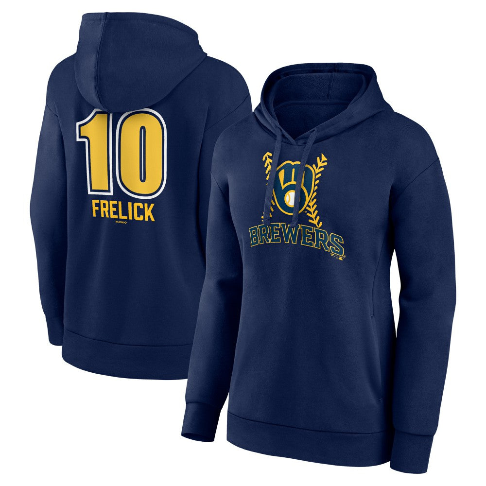 Sal Frelick Milwaukee Brewers Women's Name & Number Fastball Pullover Hoodie for sale