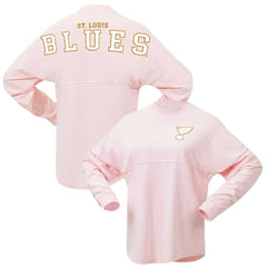 St. Louis Blues Fanatics Women's Spirit Jersey Long Sleeve T-Shirt - Pink | Fanatics online