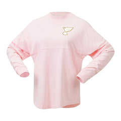 St. Louis Blues Fanatics Women's Spirit Jersey Long Sleeve T-Shirt - Pink | Fanatics online