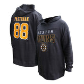 David Pastrnak Boston Bruins Profile Women's Plus Size Name & Number Thermal Pullover Hoodie - Black | NHL on sale
