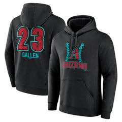 Zac Gallen Arizona Diamondbacks Name & Number Fastball Pullover Hoodie Near Me