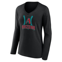 Zac Gallen Arizona Diamondbacks Women's Name & Number Fastball V-Neck Long Sleeve T-Shirt Online